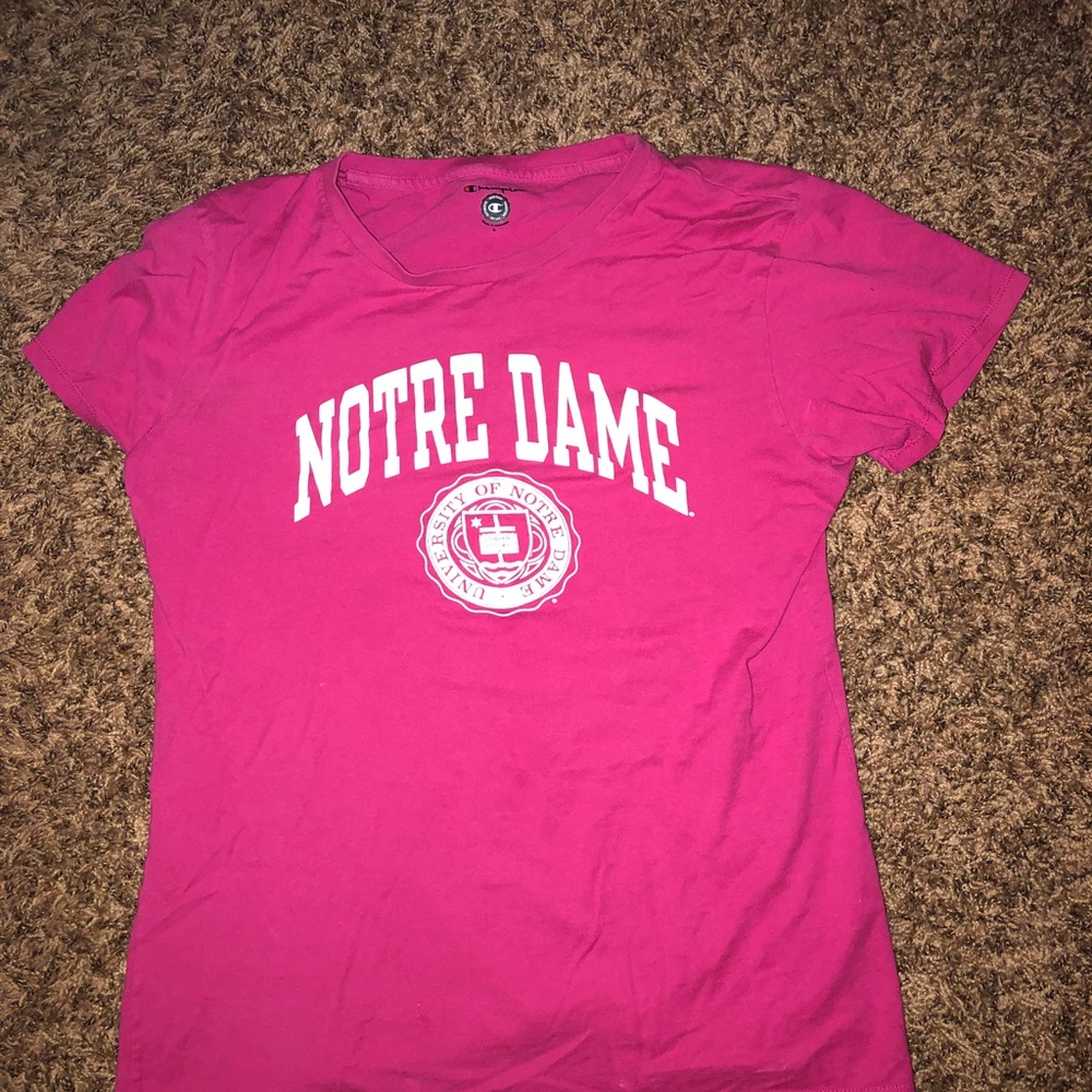 Pink Notre Dame T shirt